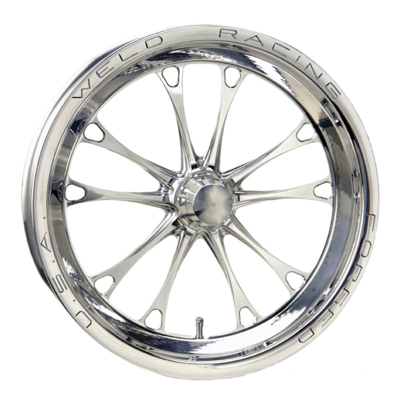 Weld Racing V-Series Frnt Drag Wheel 1-Pc 17X2.25 Polished Wheels